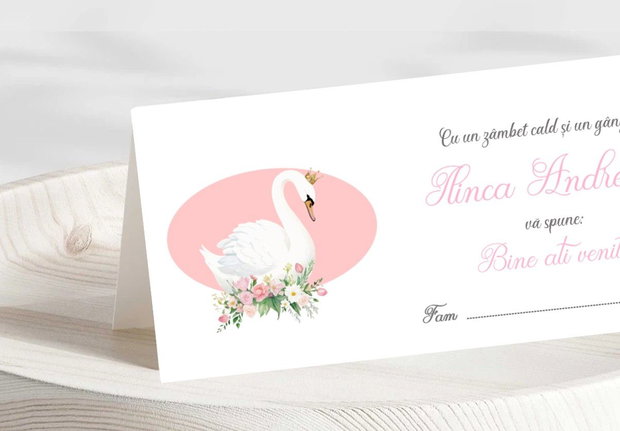 Plicuri bani botez fetițe Lebădă