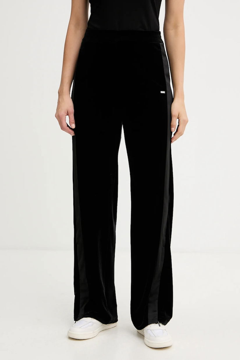 Armani Exchange pantaloni de trening din velur