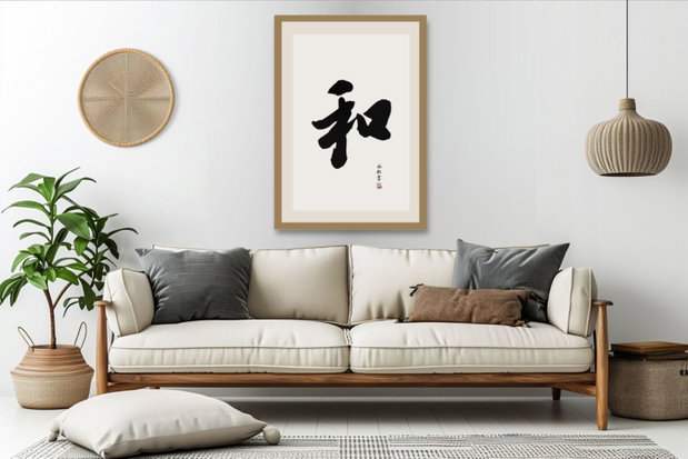 Tablou Caligrafic Personalizat Nume în Ramă, 50x70 cm