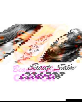 Banner personalizat Coafor Beauty Salon 80x110 cm
