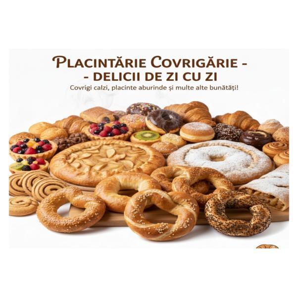 Banner Plăcintărie – Covrigărie PVC 440g – 80X110 cm banner publicitar exterior