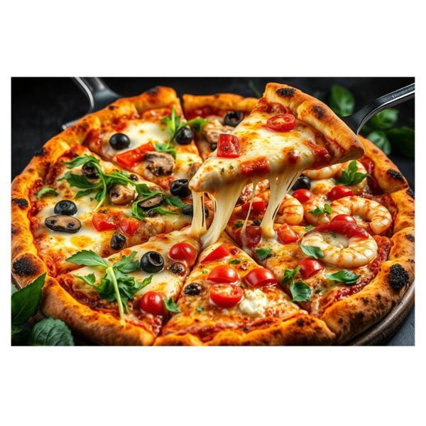 Banner Pizzerie PVC 440g 80×110 cm – banner publicitar exterior