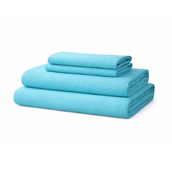 Lenjerie pat King-Size, Bumbac 100% tesatura Ranforce, turcoaz