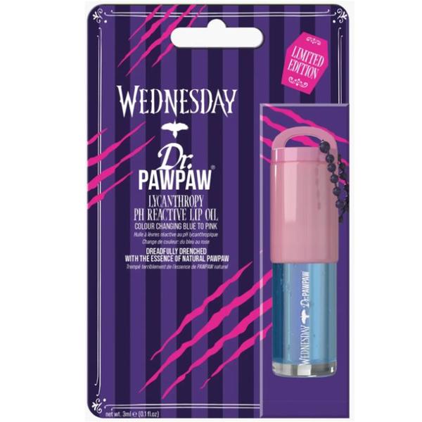 Ulei de Buze pH Reactiv, cu Breloc - Dr PawPaw Wednesday Lycanthropy, 3 ml