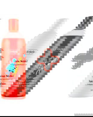 Gel de dus Bubble Gum 500 ml + 1 gel de dus Lapte de capra Ziaja 500 ml gratuit