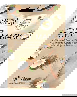 Sosete emoliere extrema pentru picioare, pentru piele aspra si obosita, cu ulei de cocos x 1 pereche, Beauty Formulas