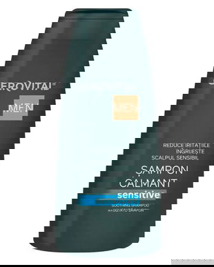 Sampon Calmant pentru Scalpul Sensibil - Gerovital Men Sensitive Soothing Shampoo, 400 ml