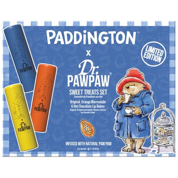 Set 3 Balsamuri de Buze, cu Breloc - Dr PawPaw Paddington Sweet Treats Original + Orange Marmalade + Hot Chocolate, 1 set