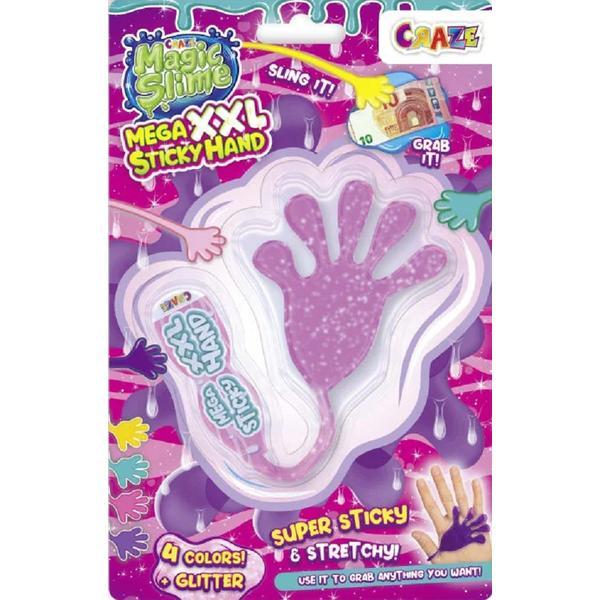 Mana lipicioasa. Slime roz cu sclipici