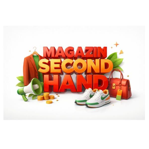 Banner Personalizat Magazin Second Hand 80&times;110 cm