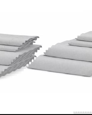 Lenjerie pat King-Size, Bumbac 100% tesatura Ranforce, gri