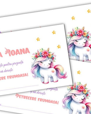 Plicuri de bani botez Unicorn