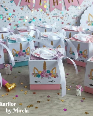 Cutii mărturii botez Unicorn