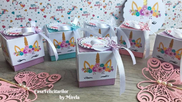 Cutii mărturii botez Unicorn