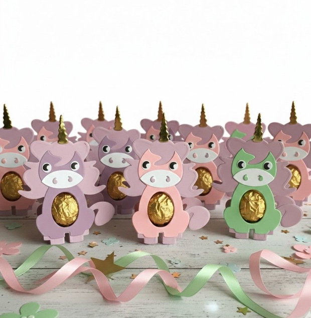 Cutii mărturii formă de unicorn