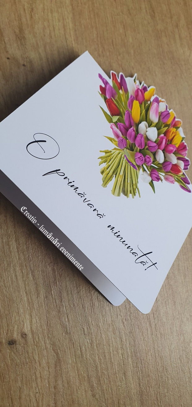 Brățară-mărțișor pe felicitare 2D