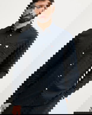 Guess Cămașă bărbătească de in