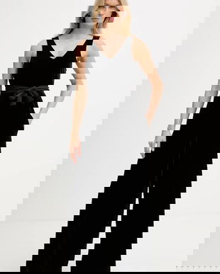 Armani Exchange salopetă de catifea