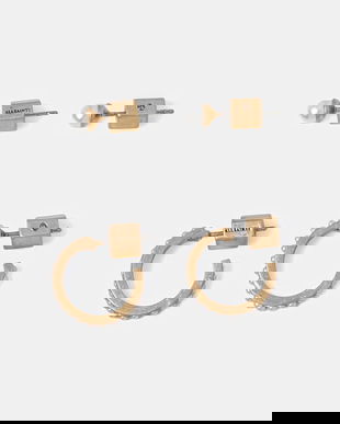 AllSaints cercei de damă metalici pachet de 2