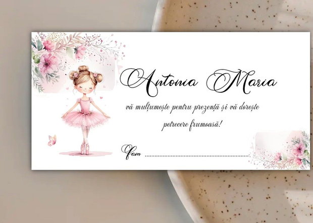 Plicuri bani botez Balerina