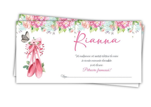 Plicuri bani botez Balerini
