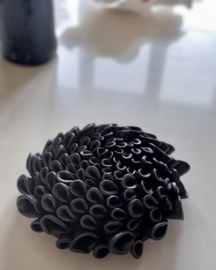 Decorațiune ceramică floare Fibonacci