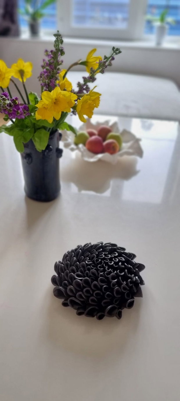 Decorațiune ceramică floare Fibonacci