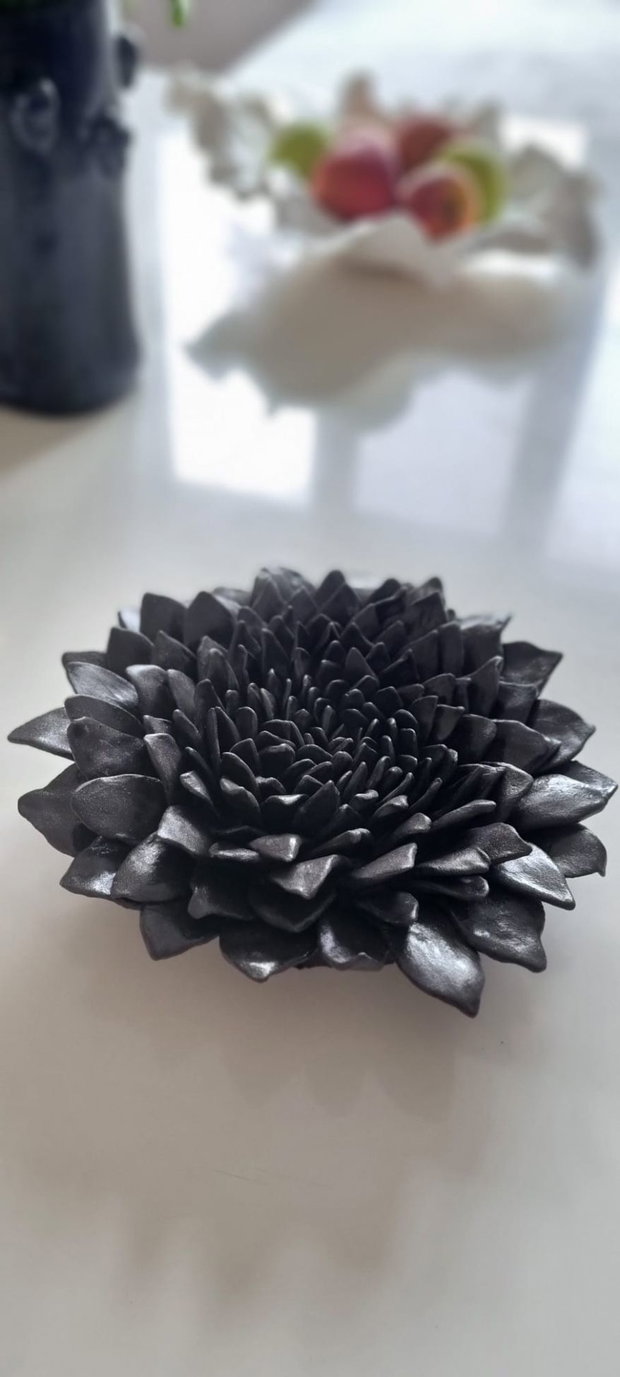 Decorațiune ceramică floare Fibonacci
