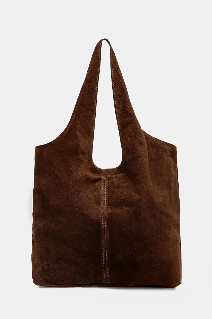 Answear.LAB geanta de mana din piele intoarsa