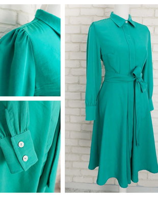 Rochie Eleganta Vaporoasa Verde