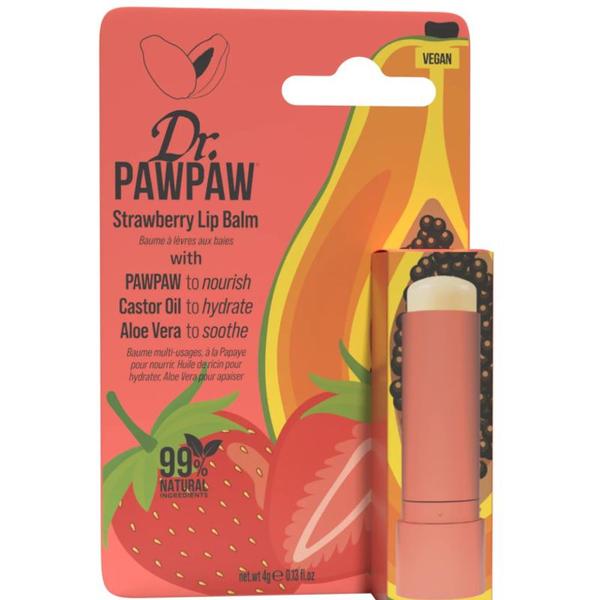 Balsam de Buze cu Aroma de Capsune - Dr PawPaw Strawberry Lip Balm, 4 g