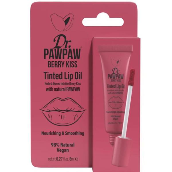 Ulei de Buze Colorat Hranitor cu Extract de Papaya - Dr PawPaw Berry Kiss Tinted Lip Oil, 8 ml