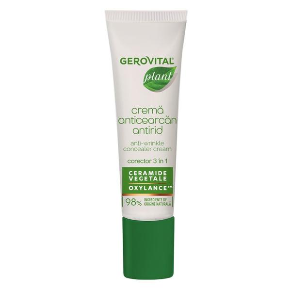 Crema Anticearcan Antirid Cu Ceramide Vegetale 3 in 1 - Gerovital Plant Anti-Wrinkle Concealer Cream, 15 ml