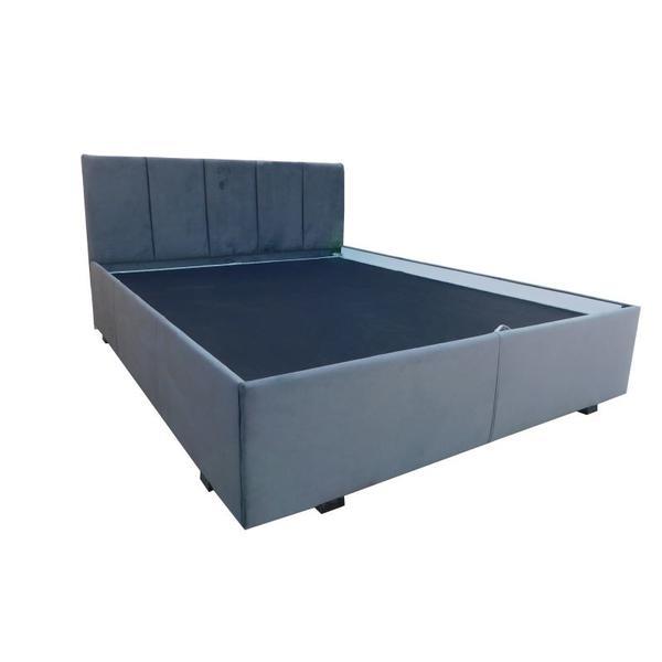 Pat Tapițat Felii Gri 160x200