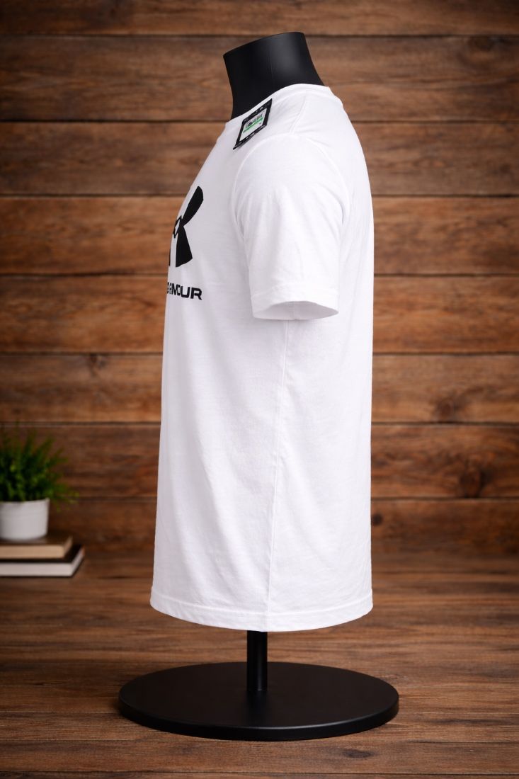 Tricou under armour barbati marimea L alb sport sala nou cu eticheta