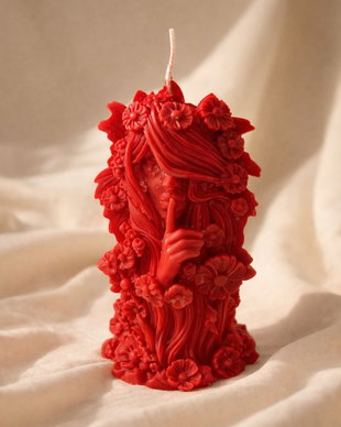 Lumanare Sculptata "Feminitate si Flori"