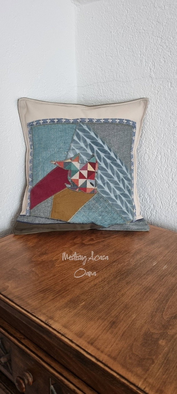 Set de 3 perne decorative - peste abstract