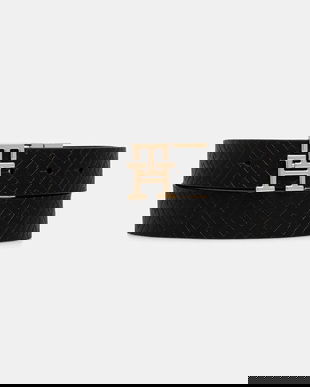 Tommy Hilfiger curea de piele cu două fețe