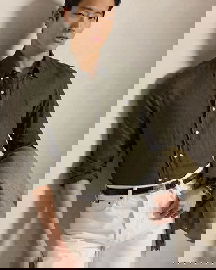 Polo Ralph Lauren cămașă de in Long Sleeve Sport Shirt