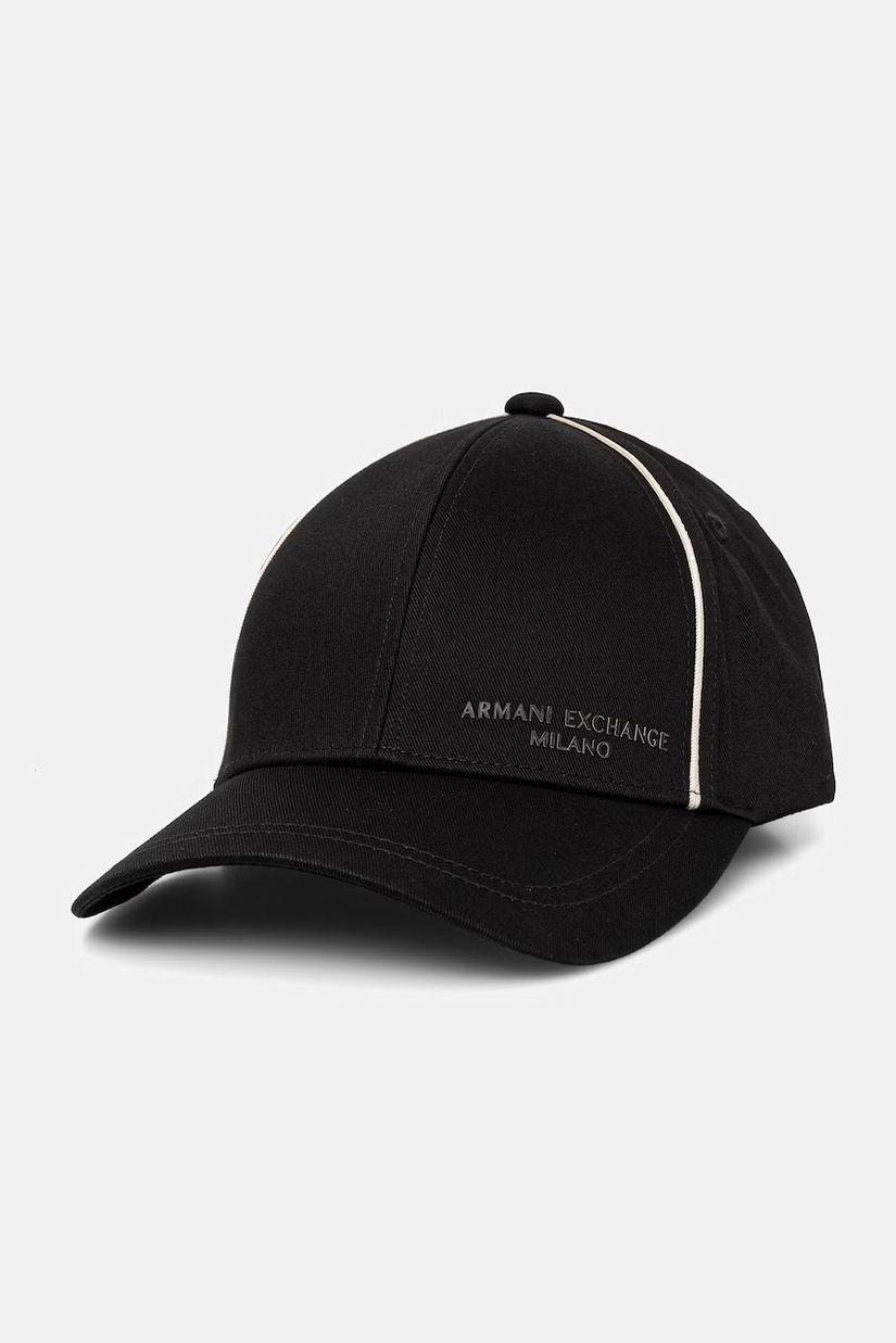 Armani Exchange șapcă de baseball pentru bărbați, din bumbac