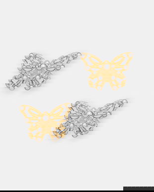 Guess cercei pentru femei, din oțel inoxidabil BORBOLETA