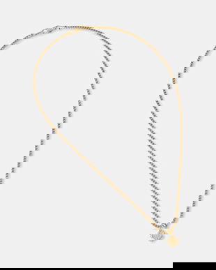 Guess colier cu pandantiv pentru bărbați, din oțel inoxidabil 4G FRONTIERS