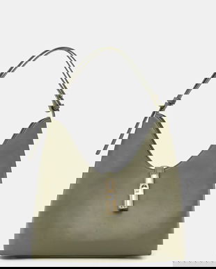 Furla geantă pentru femei, din piele Goccia M Hobo