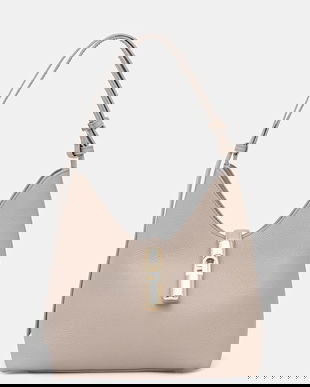 Furla geantă pentru femei, din piele Goccia S Hobo