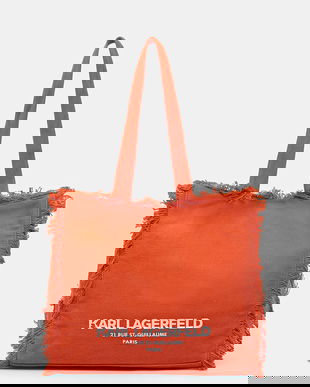 Karl Lagerfeld tote bag pentru femei, din bumbac K/RSG