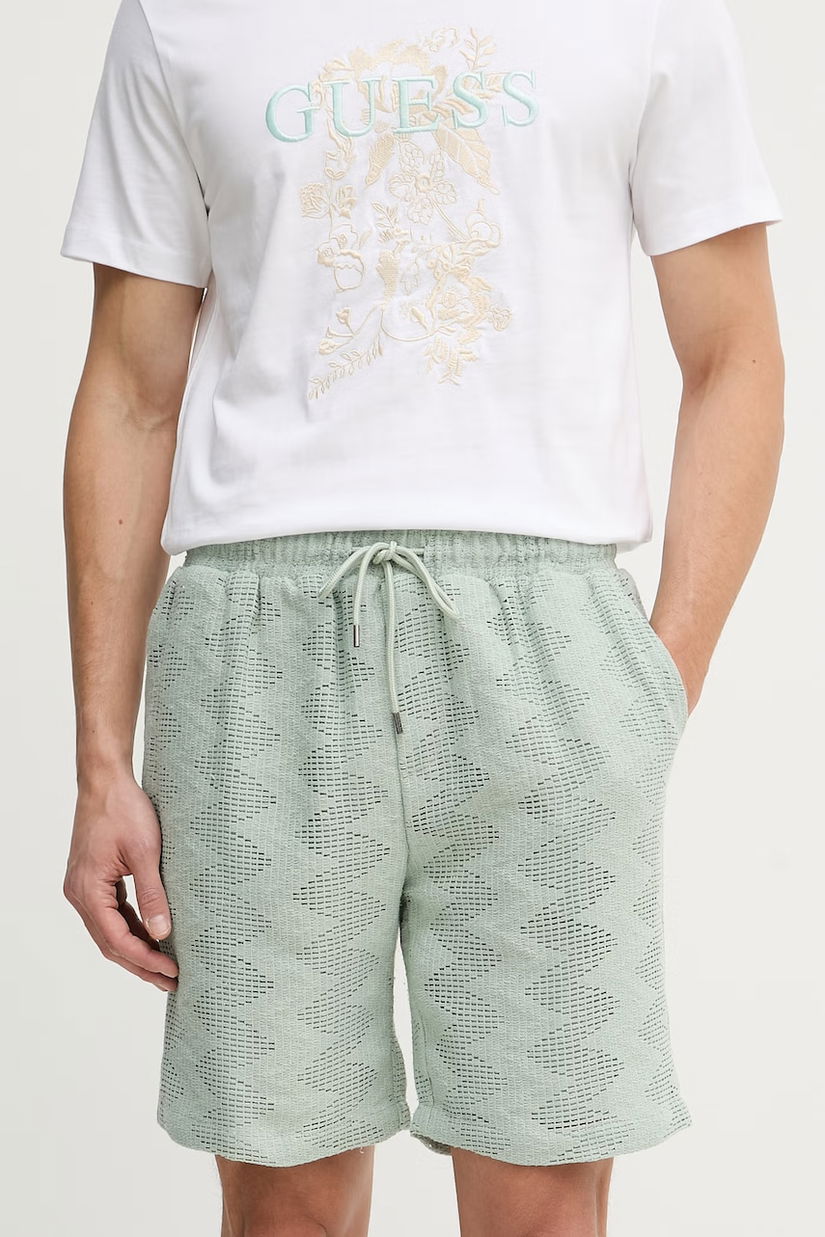 Guess pantaloni scurți ajurați, pentru bărbați LATTICE