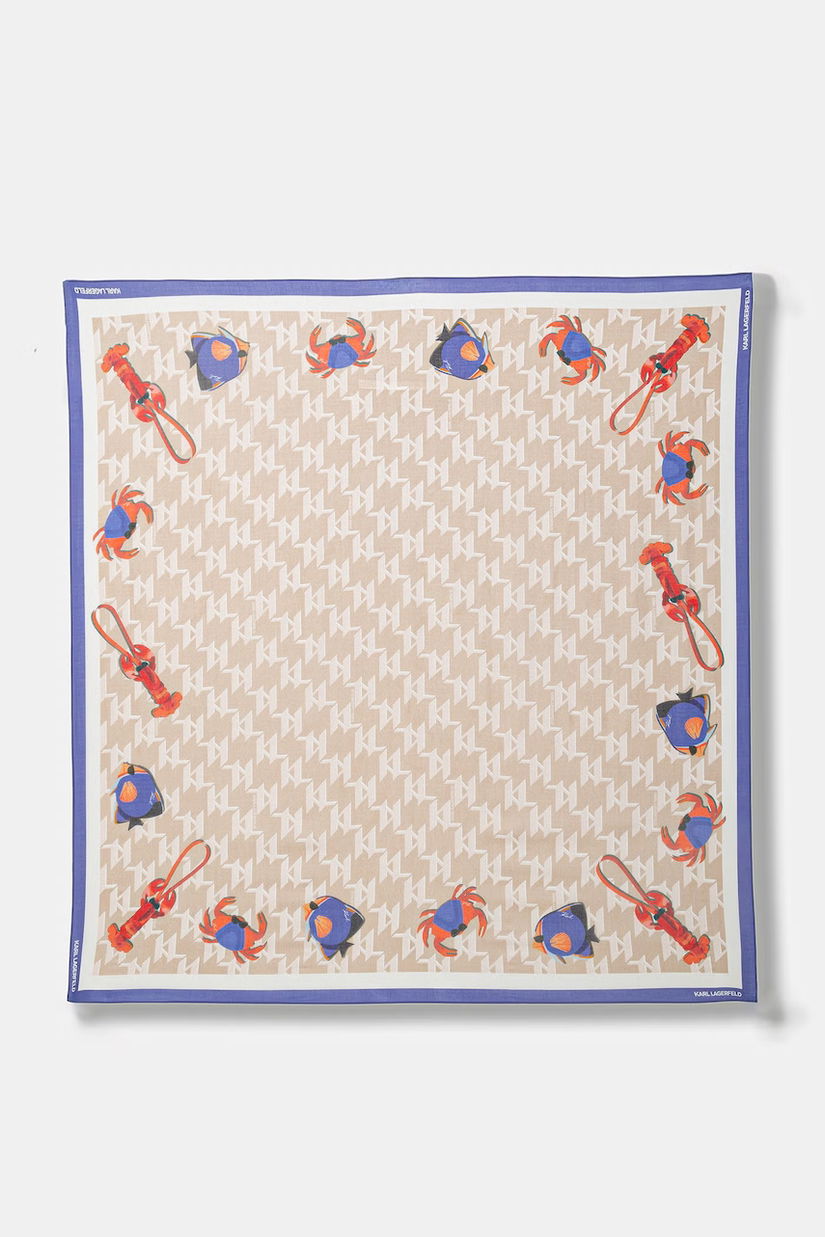 Karl Lagerfeld eșarfă pentru femei cu amestec de mătase IKON