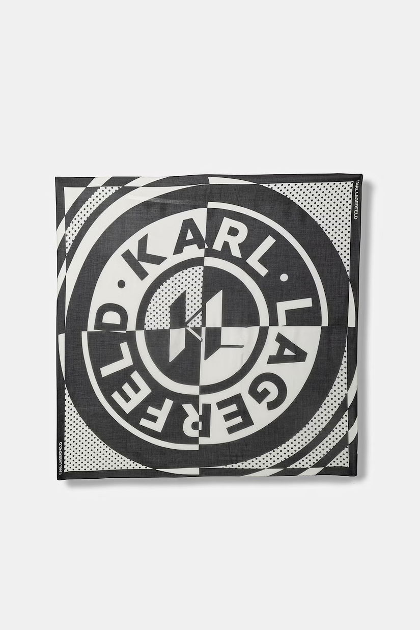 Karl Lagerfeld eșarfă pentru femei cu amestec de mătase K/CIRCLE