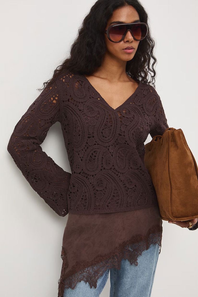 Medicine pulover de damă ajurat