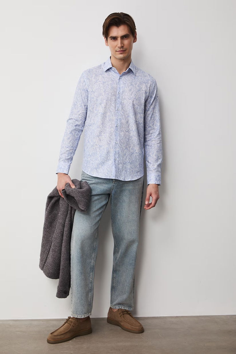 Medicine cămașă bărbătească de bumbac